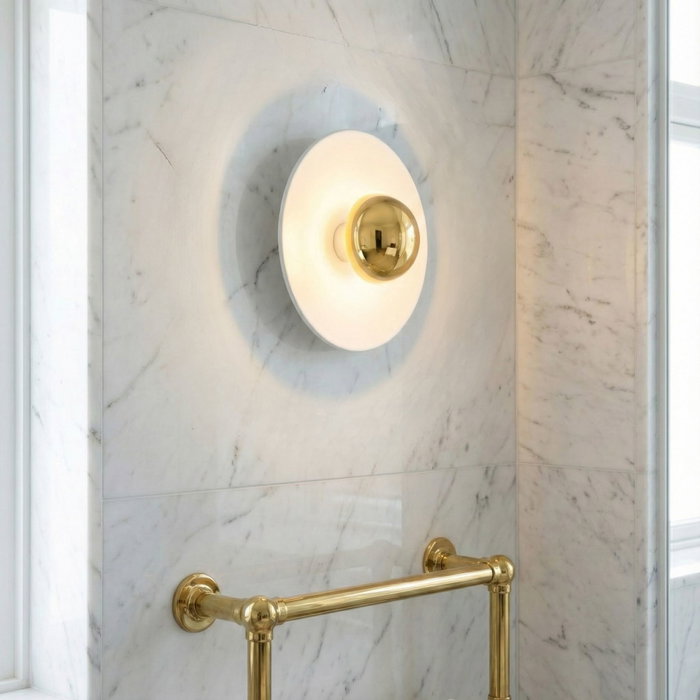 Opviq Node - 16150 - A Lámpara de Pared Blanco y Dorado Opviq Node - 16150 - A Lámpara de Pared Blanco y Dorado